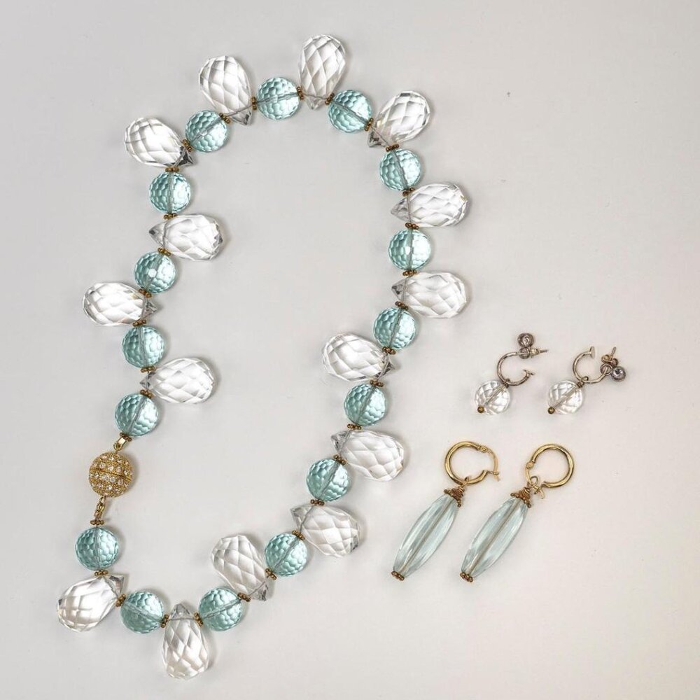 Designer necklace with earrings